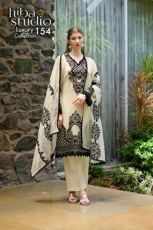 HIBA STUDIO D.NO LPC-154 WHOLESALE READYMADE ORGANZA ELEGANT PAKISTANI 3 PCS COMBO SET SUITS EXPORTER