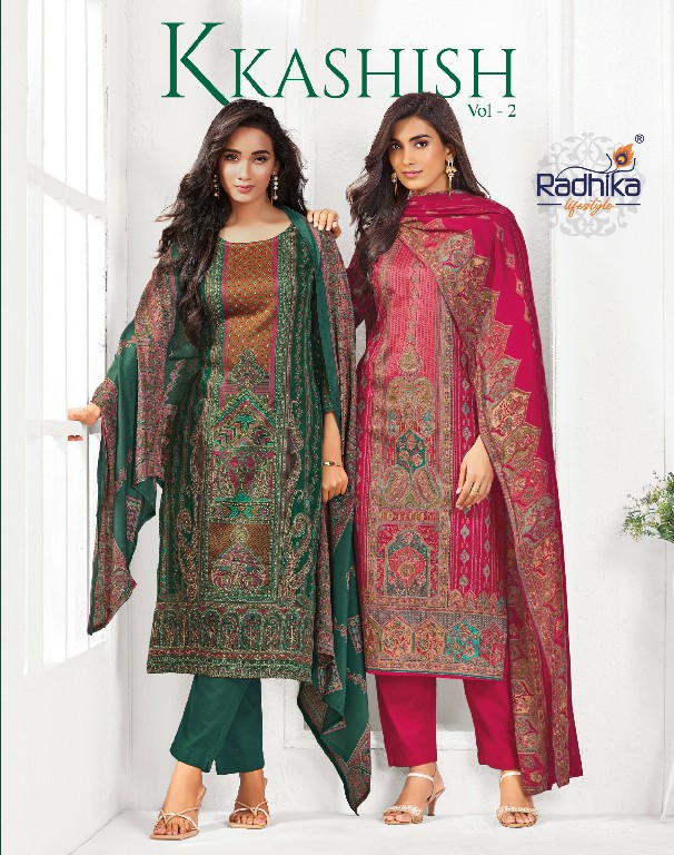 RADHIKA LIFESTYLE KKASHISH VOL 2 WHOLESALE READYMADE JAM WITH WORK BIG SIZE 3 PCS SUITS EXPORTER