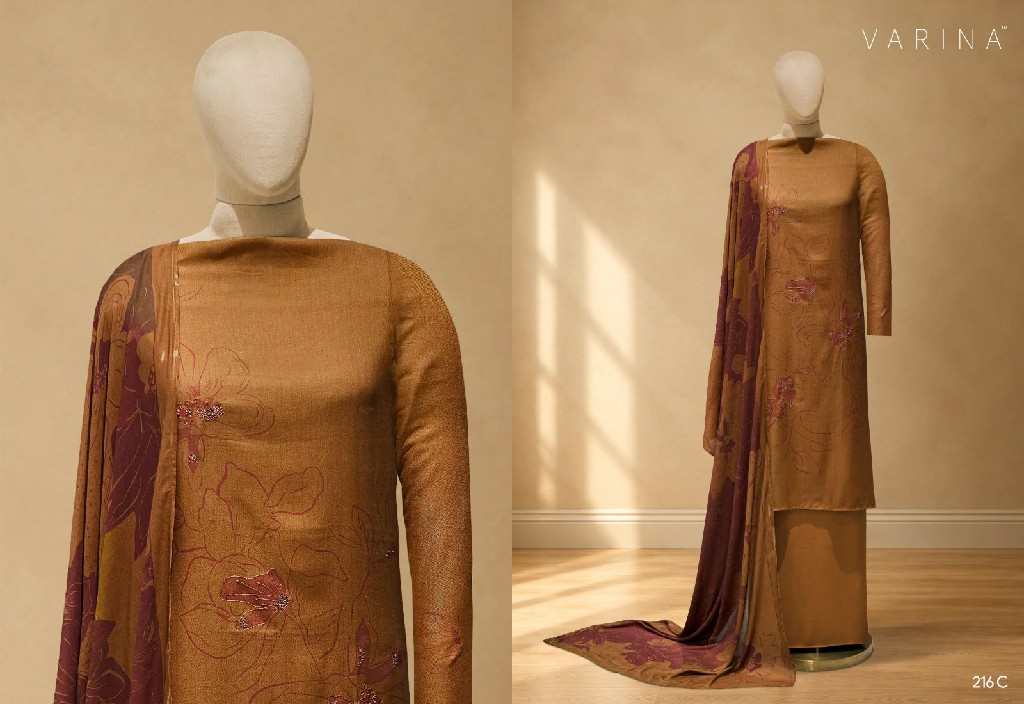 VARINA HARLOW WHOLESALE PASHMINA WINTER WEAR UNSTITCH SALWAR SUITS FOR EXPORT