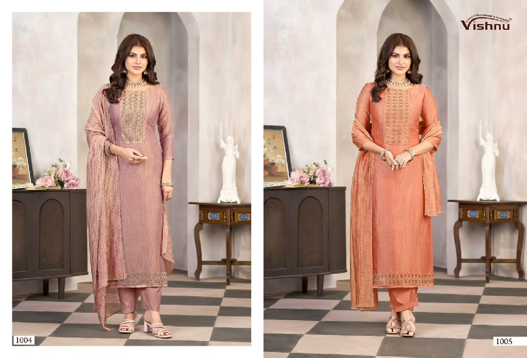 VISHNU SURKHIYAAH WHOLESALE SALSA SILK TRENDING DESIGN UNSTITCH SALWAR SUITS EXPORTER