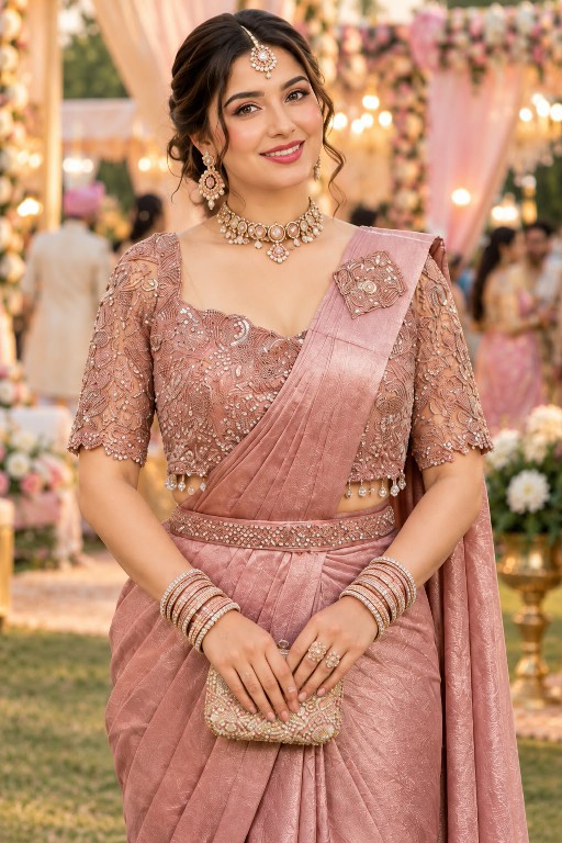 MRUDANGI NAYSA WHOLESALE REAL SATIN CRUSH READY TO WEAR PARTY WEAR SAREES FOR WOMEN ONLINE