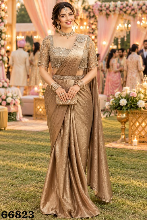 MRUDANGI NAYSA WHOLESALE REAL SATIN CRUSH READY TO WEAR PARTY WEAR SAREES FOR WOMEN ONLINE