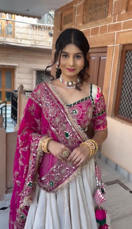 TAPI CREATION D.NO 325 WHOLESALE READYMADE ROMAN SILK NAVRATRI STYLE AMAZING LEHENGA CHOLI FOR EXPORT