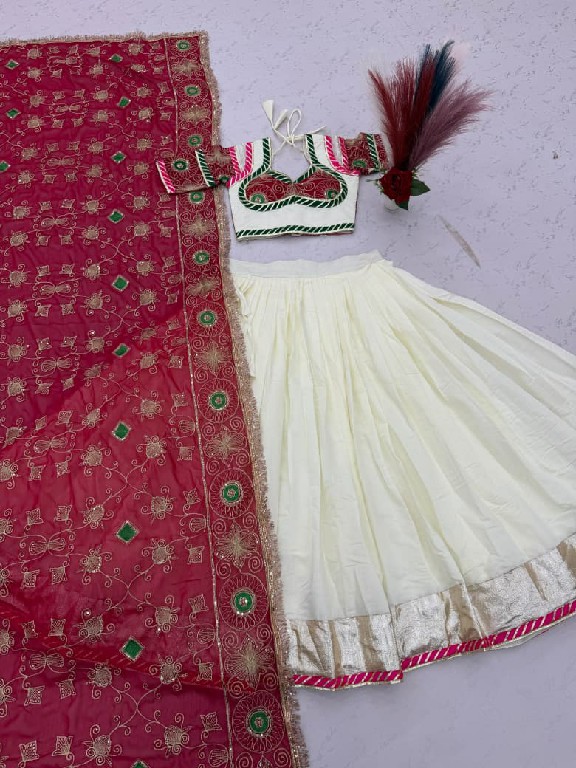 TAPI CREATION D.NO 325 WHOLESALE READYMADE ROMAN SILK NAVRATRI STYLE AMAZING LEHENGA CHOLI FOR EXPORT