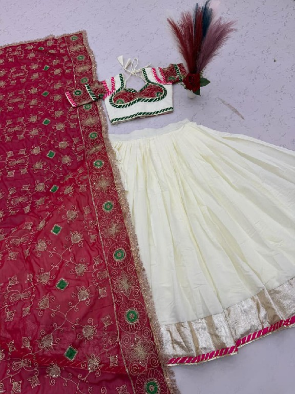 TAPI CREATION D.NO 325 WHOLESALE READYMADE ROMAN SILK NAVRATRI STYLE AMAZING LEHENGA CHOLI FOR EXPORT