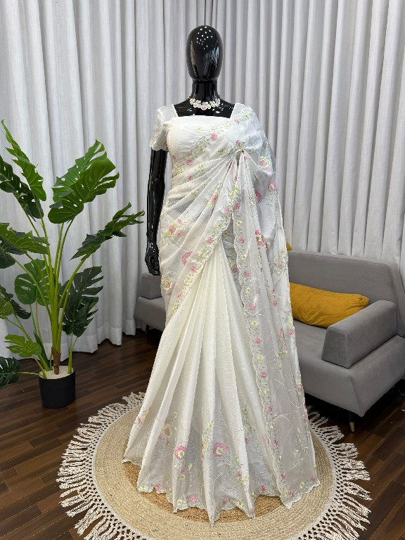 TEXTILEDEAL D.NO KD-622 WHOLESALE HEAVY CHIFFON DESIGNER SAREES FOR WOMEN SUPPLIER