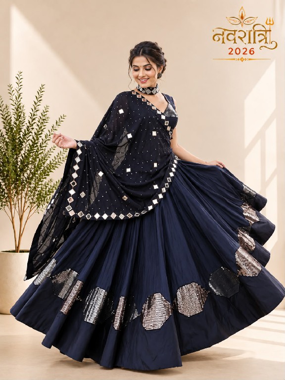 PAYAL CREATION D.NO 7065 WHOLESALE READYMADE PURE COTTON SILK NAVRATRI SPECIAL CHANIYA CHOLI FOR EXPORT
