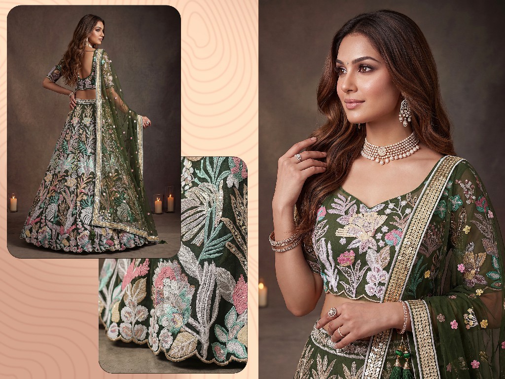 ZEEL CLOTHING ZEEL VOL 38 WHOLESALE SOFT NET EMBROIDERED LEHENGA CHOLI FOR EVERY OCCASION EXPORTER