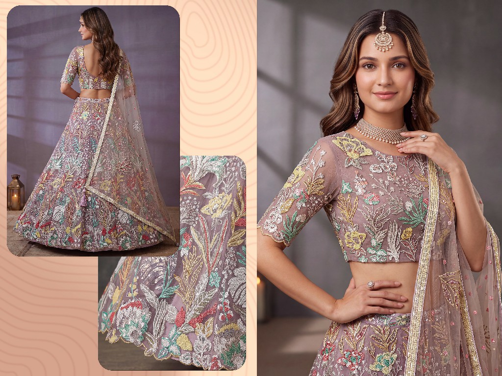 ZEEL CLOTHING ZEEL VOL 38 WHOLESALE SOFT NET EMBROIDERED LEHENGA CHOLI FOR EVERY OCCASION EXPORTER