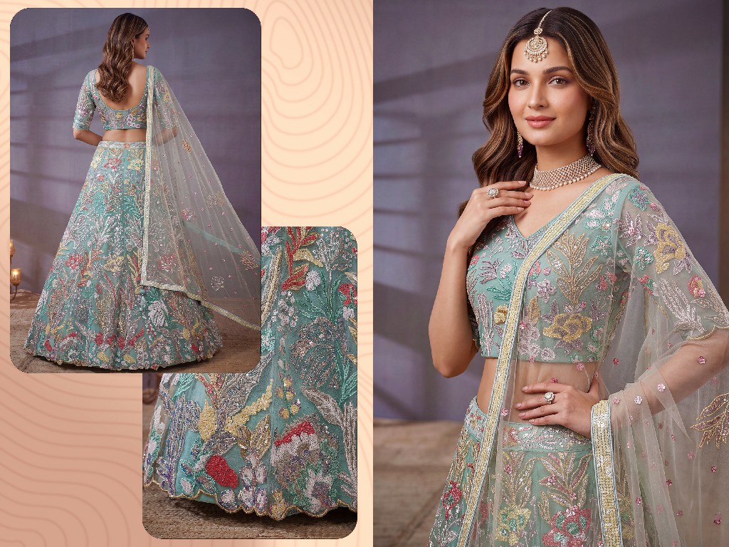 ZEEL CLOTHING ZEEL VOL 38 WHOLESALE SOFT NET EMBROIDERED LEHENGA CHOLI FOR EVERY OCCASION EXPORTER