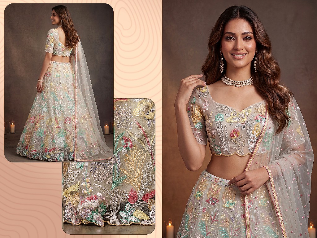 ZEEL CLOTHING ZEEL VOL 38 WHOLESALE SOFT NET EMBROIDERED LEHENGA CHOLI FOR EVERY OCCASION EXPORTER