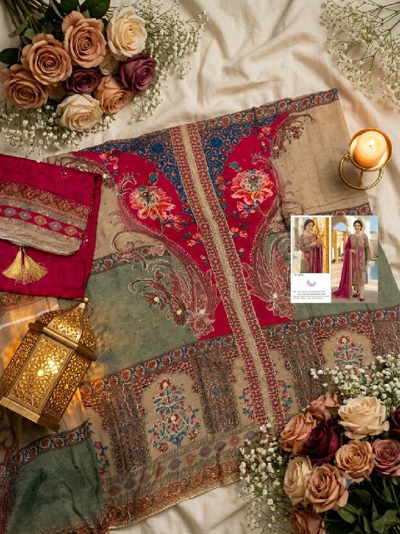 SHREE FABS D.NO KT-375 WHOLESALE VISCOSE MUSLIN AMAZING UNSTITCH SALWAR SUITS EXPORTER