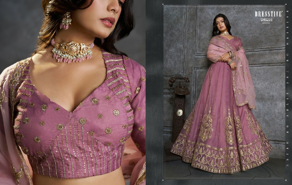 ARYA SAANJH WHOLESALE ORGANZA EMBROIDERED PARTY WEAR LEHENGA CHOLI FOR EXPORT