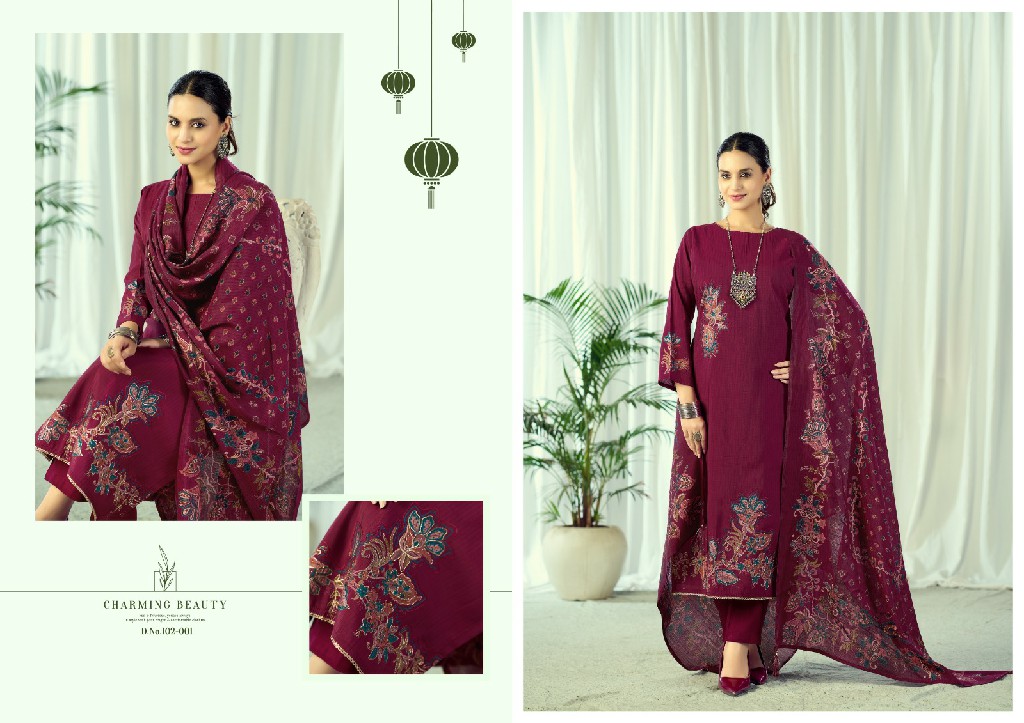 AZARA BY RADHIKA FASHION BEAUTY SILK VOL 12 WHOLESALE MODAL MUSLIN CLASSY DESIGN UNSTITCH SALWAR SUITS ONLINE