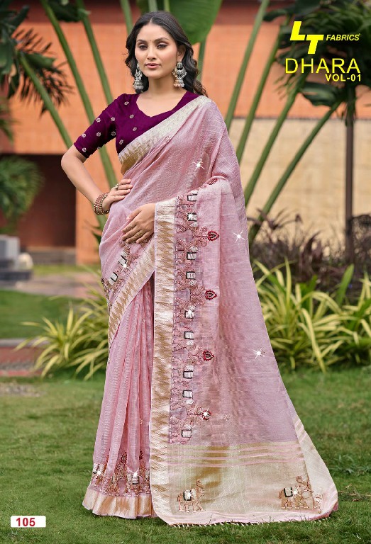 LT FASHION DHARA VOL 1 WHOLESALE KORA SILK BEAUTIFUL FESTIVE WEAR INDIAN SAREES FOR WOMEN ONLINE