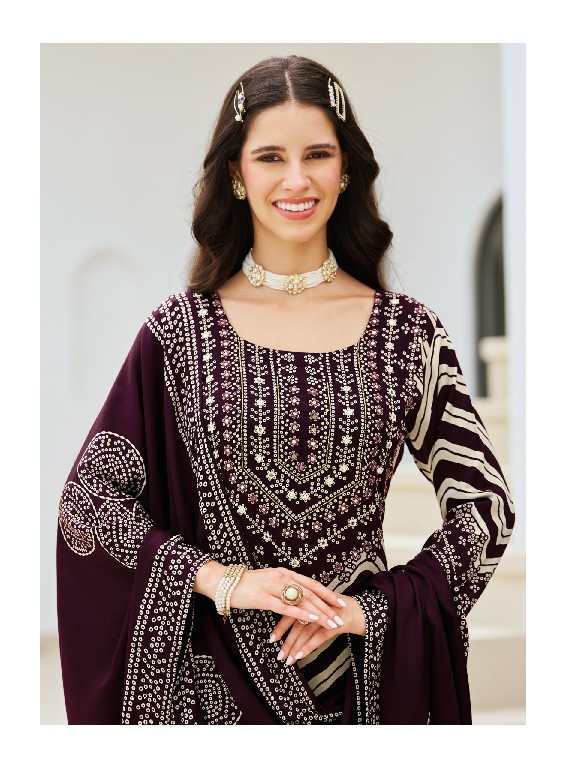 RADHIKA LIFESTYLE SARGAM VOL 1 WHOLESALE READYMADE GAJJI SILK HAND WORK BIG SIZE 3 PCS SUITS SUPPLIER