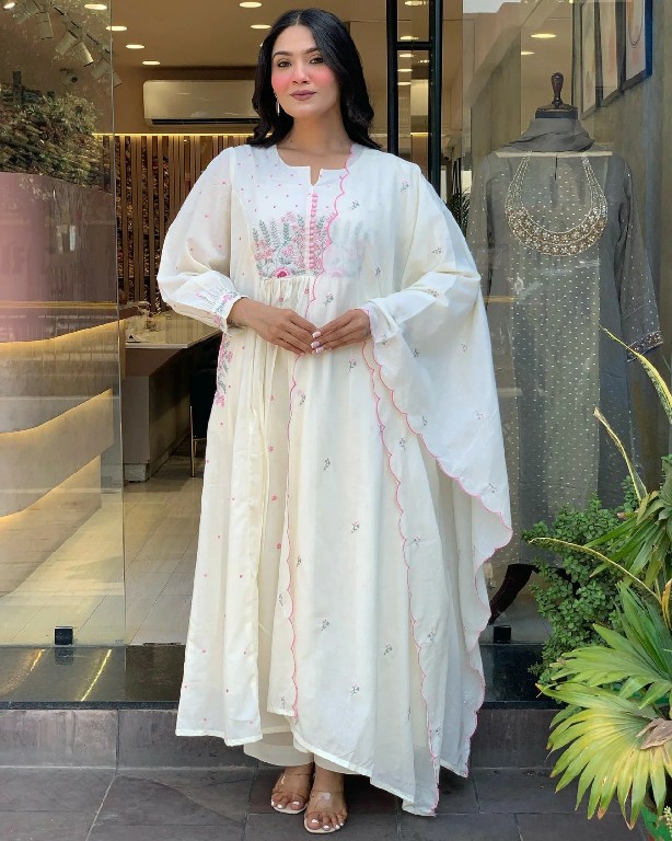 TEXTILEDEAL D.NO RR-1008 WHOLESALE READYMADE HEAVY MAL COTTON DESIGNER GOWN PANT WITH DUPATTA FOR WOMEN ONLINE