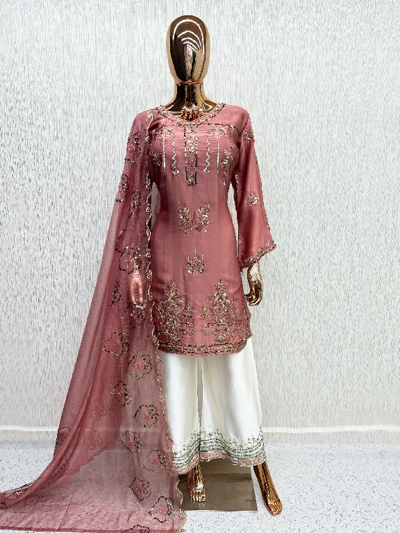 LAXURIA TRENDZ D.NO 1674 WHOLESALE READYMADE SATIN ELEGANCE 3 PCS SUITS SUPPLIER