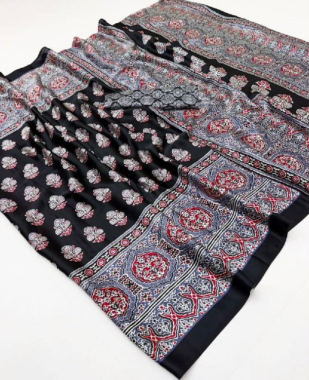 RAJTEX PURE AJRAKH VOL 58 WHOLESALE MODAL SATIN PRINTED CASUAL WEAR SAREES FOR WOMEN ONLINE