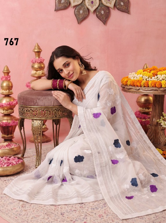 DURGA D.NO 749-733-774-788-787-767 WHOLESALE BEAUTIFUL PARTY WEAR INDIAN SAREES FOR WOMEN SUPPLIER