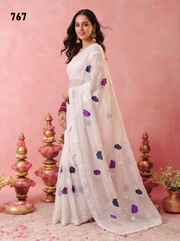 DURGA D.NO 749-733-774-788-787-767 WHOLESALE BEAUTIFUL PARTY WEAR INDIAN SAREES FOR WOMEN SUPPLIER