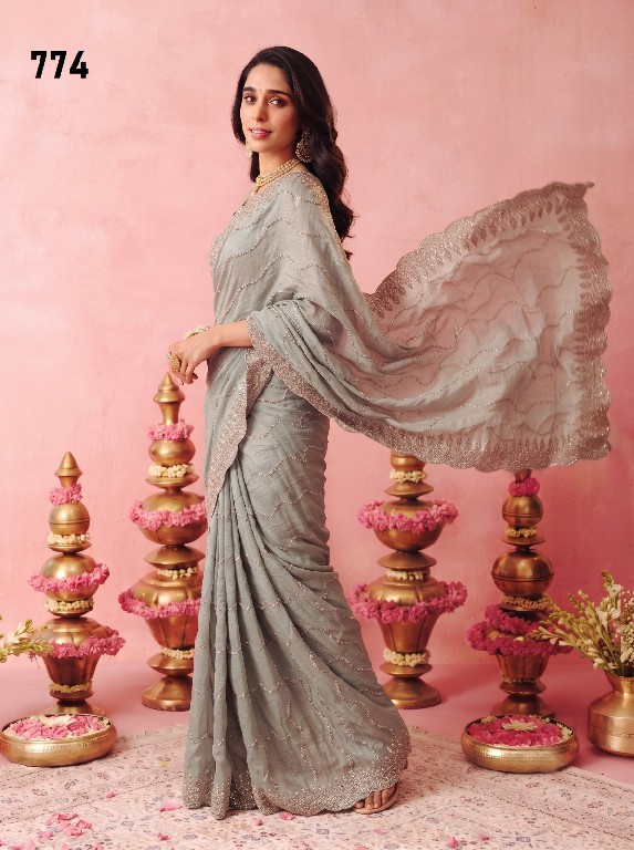 DURGA D.NO 749-733-774-788-787-767 WHOLESALE BEAUTIFUL PARTY WEAR INDIAN SAREES FOR WOMEN SUPPLIER