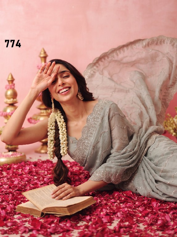 DURGA D.NO 749-733-774-788-787-767 WHOLESALE BEAUTIFUL PARTY WEAR INDIAN SAREES FOR WOMEN SUPPLIER