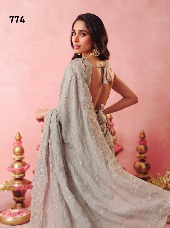 DURGA D.NO 749-733-774-788-787-767 WHOLESALE BEAUTIFUL PARTY WEAR INDIAN SAREES FOR WOMEN SUPPLIER