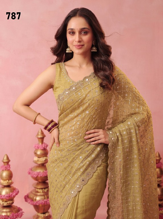 DURGA D.NO 749-733-774-788-787-767 WHOLESALE BEAUTIFUL PARTY WEAR INDIAN SAREES FOR WOMEN SUPPLIER