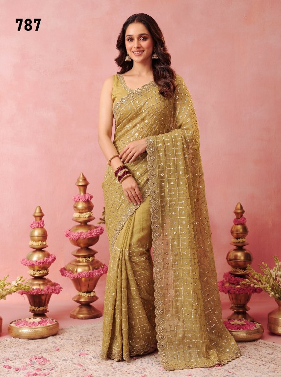 DURGA D.NO 749-733-774-788-787-767 WHOLESALE BEAUTIFUL PARTY WEAR INDIAN SAREES FOR WOMEN SUPPLIER