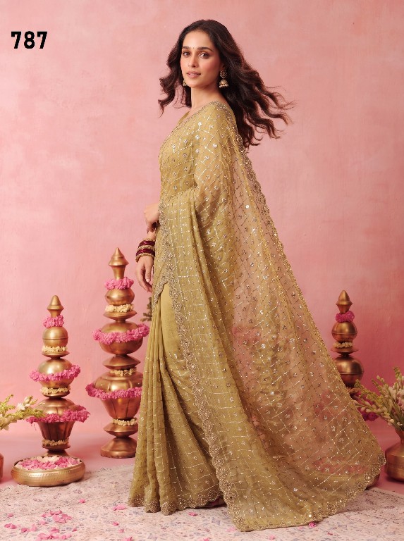DURGA D.NO 749-733-774-788-787-767 WHOLESALE BEAUTIFUL PARTY WEAR INDIAN SAREES FOR WOMEN SUPPLIER