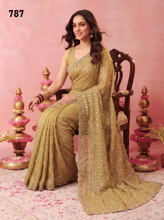 DURGA D.NO 749-733-774-788-787-767 WHOLESALE BEAUTIFUL PARTY WEAR INDIAN SAREES FOR WOMEN SUPPLIER