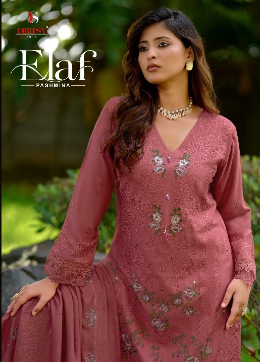 DEEPSY ELAF PASHMINA WHOLESALE VISCOSE PASHMINA WINTER WEAR UNSTITCH SALWAR SUITS EXPORTER