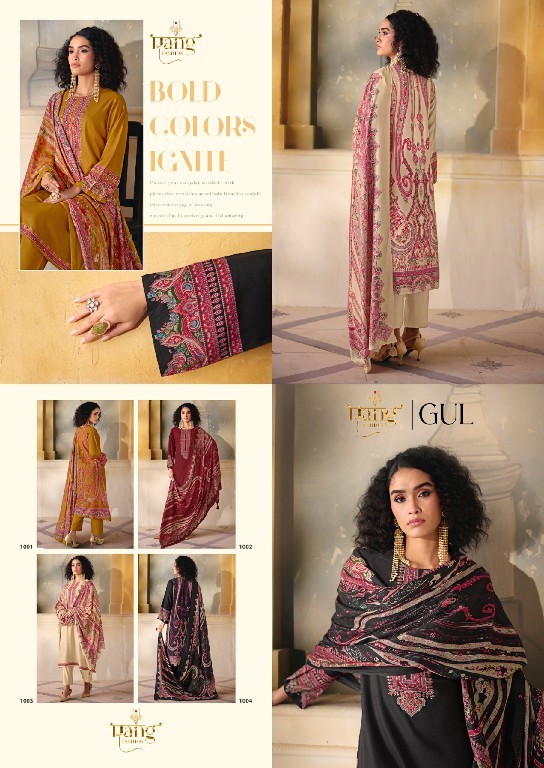 RANG FASHION GUL WHOLESALE PURE PASHMINA WINTER COLLECTION UNSTITCH SALWAR SUITS EXPORTER