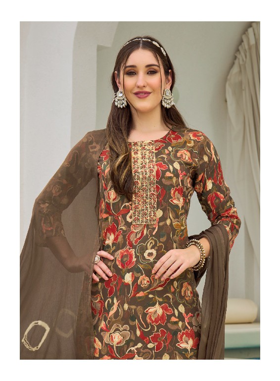 RADHIKA LIFESTYLE CASUAL VOL 11 WHOLESALE READYMADE RAYON WITH WORK BIG SIZE PRETTY LOOK 3 PCS SUITS SUPPLIER