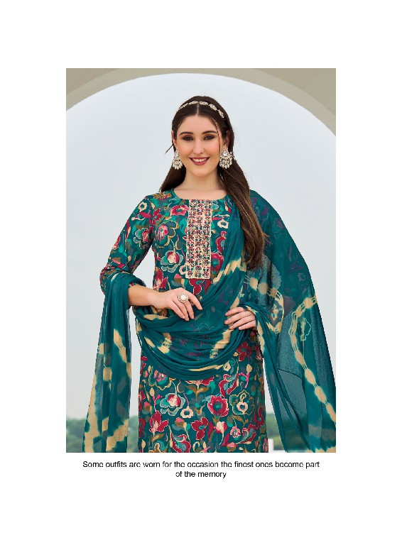 RADHIKA LIFESTYLE CASUAL VOL 11 WHOLESALE READYMADE RAYON WITH WORK BIG SIZE PRETTY LOOK 3 PCS SUITS SUPPLIER
