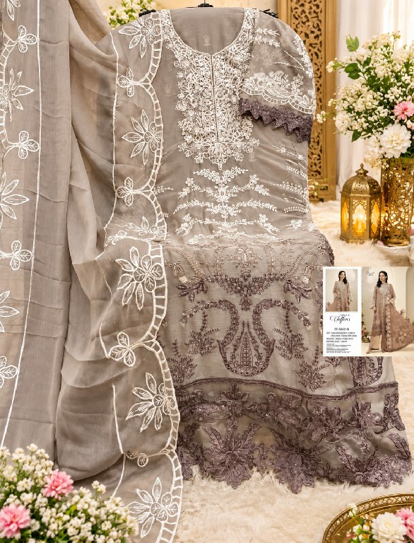 SHREE FABS D.NO 5652 WHOLESALE HEAVY CHIFFON PAKISTANI POPULAR DESIGN UNSTITCH SALWAR SUITS EXPORTER