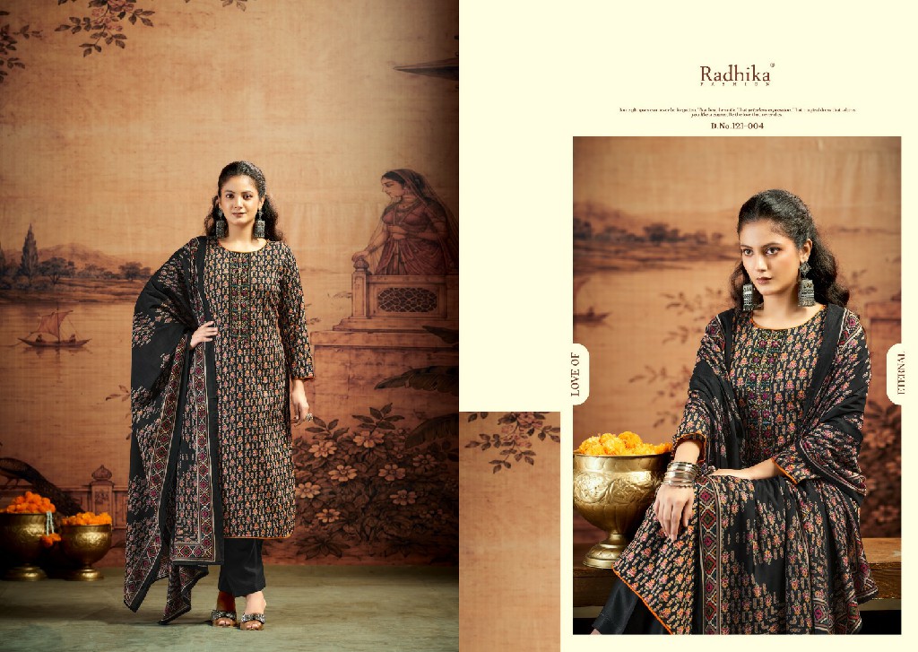 AZARA BY RADHIKA FASHION KALKI ADVANCE VOL 5 WHOLESALE JAAM SATIN WITH WORK UNSTITCH SALWAR SUITS SUPPLIER