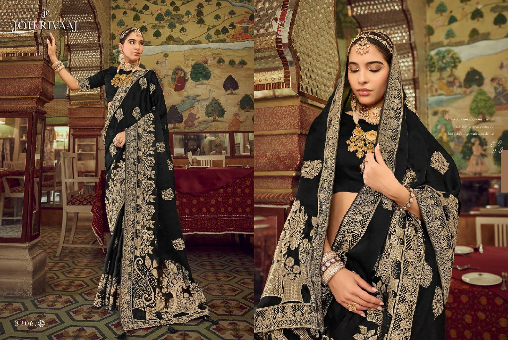 JOH RIVAAJ JERICA WHOLESALE SILK FESTIVE WEAR INDIAN SAREES FOR WOMEN ONLINE