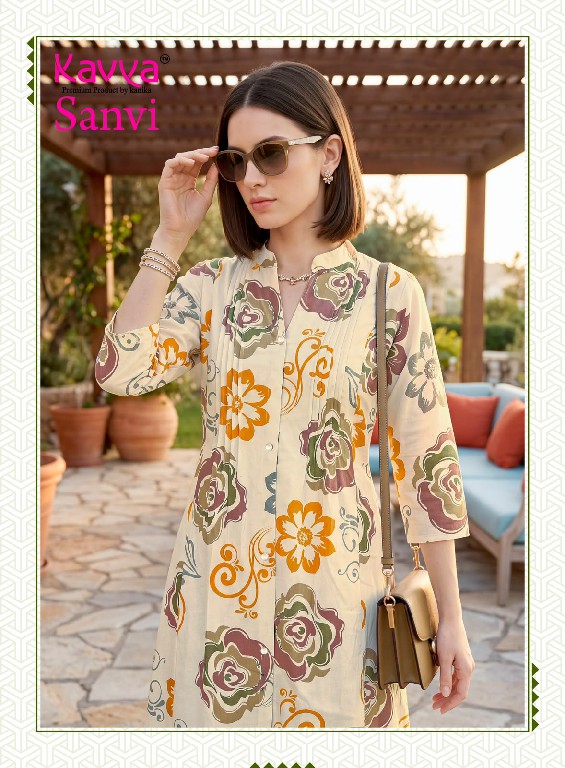 KAVYA SANVI VOL 5 WHOLESALE COTTON FLEX FULL STITCH ELEGANT A LINE CORD SET FOR EXPORT