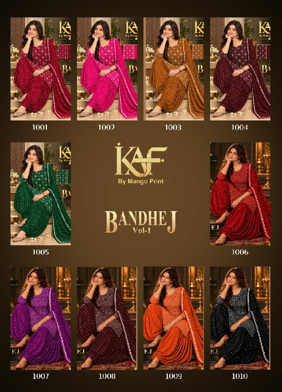 KAF BANDHEJ VOL 1 WHOLESALE COTTON PRINTED DAILY WEAR DRESS MATERIAL ONLINE