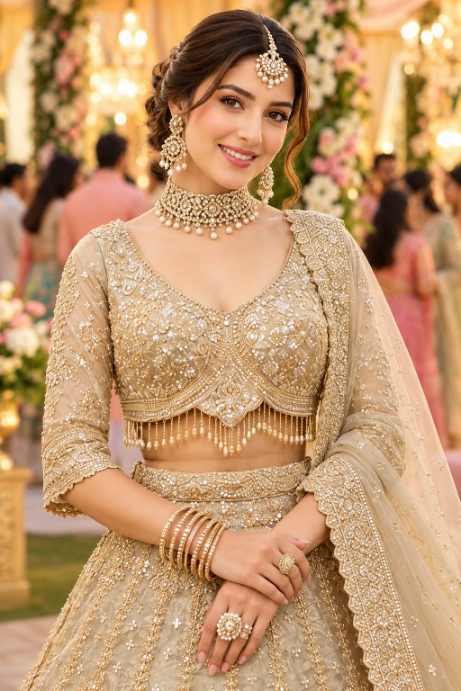 MRUDANGI KAVERI WHOLESALE REAL SALSA FULL HEAVY BEADS WORK PARTY WEAR LEHENGA CHOLI FOR EXPORT