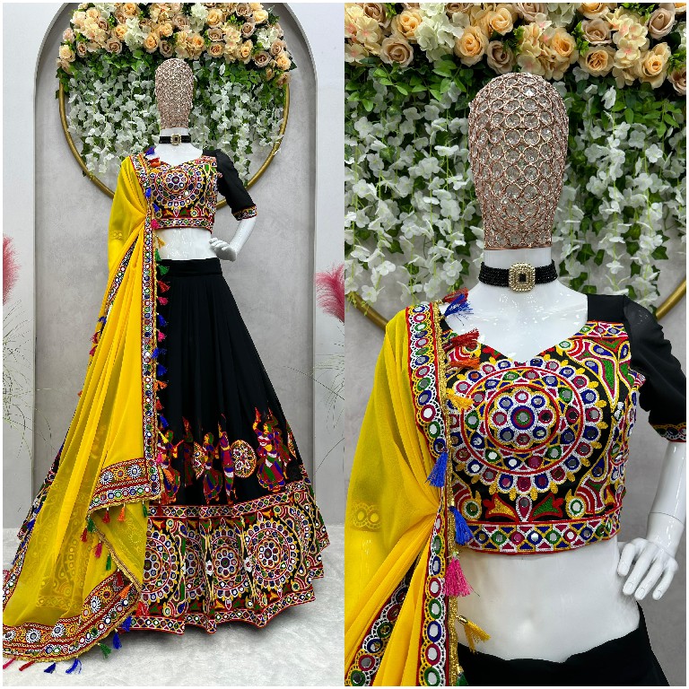 SP SERIES SP-24 WHOLESALE FAUX GEORGETTE TRADITIONAL NAVRATRI CHANIYA CHOLI FOR EXPORT