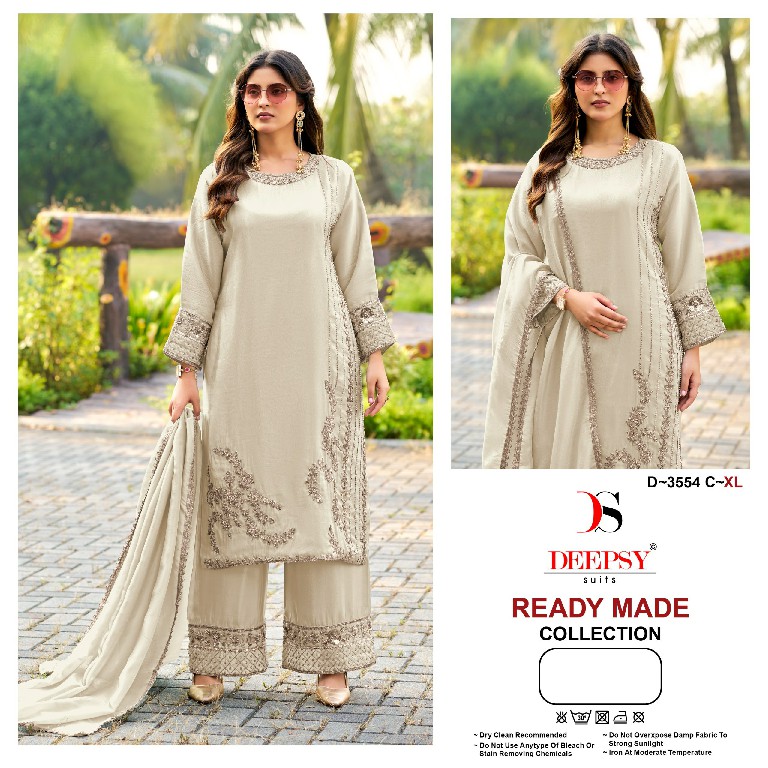 DEEPSY D.NO 3554 WHOLESALE READYMADE VISCOSE TISSUE SILK PAKISTANI LONG 3 PCS SUITS SUPPLIER