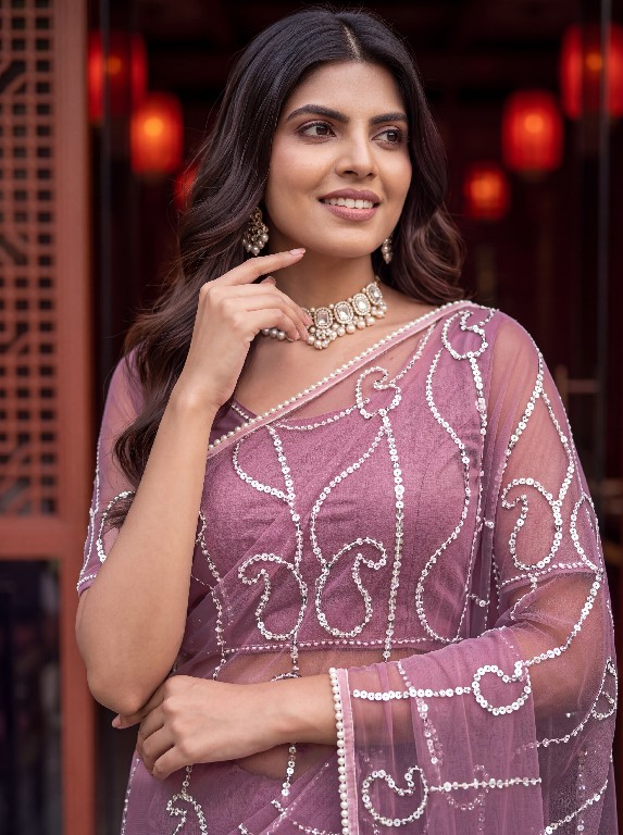 DVD D.NO 5196 WHOLESALE NET FABRIC DESIGNER HAND WORK SAREES FOR WOMEN SUPPLIER