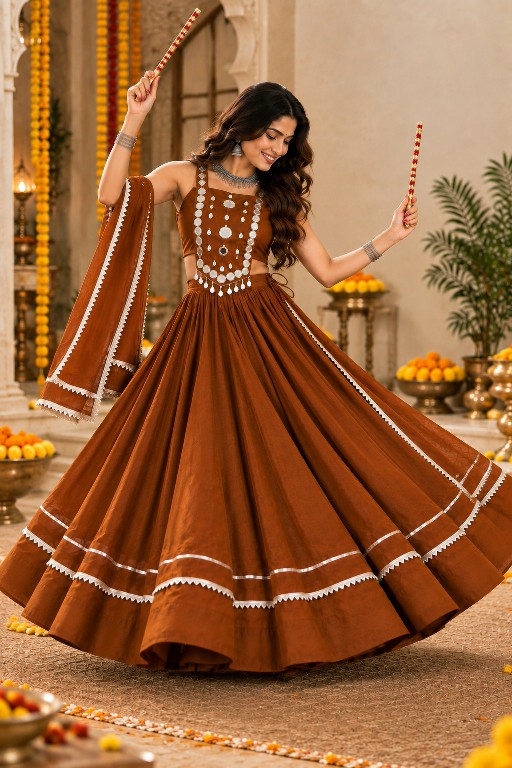 PAYAL CREATION SIYA-28MOM WHOLESALE READYMADE ROMAN SILK MIRROR WORK NAVRATRI LEHENGA CHOLI FOR EXPORT