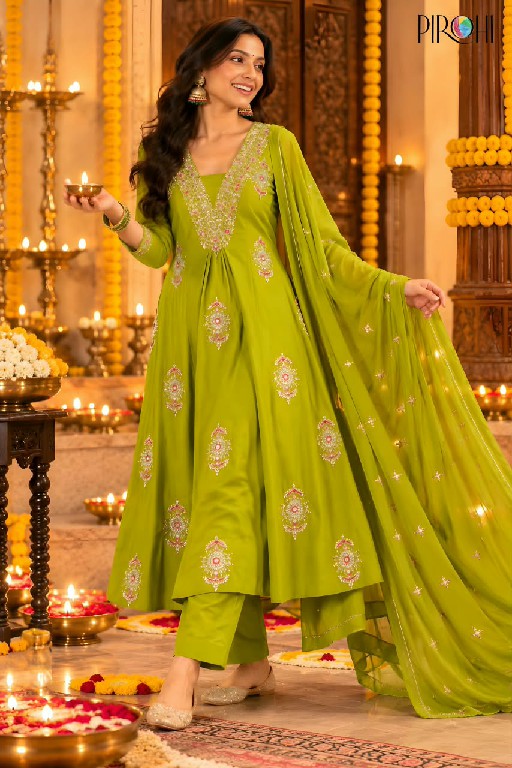PIROHI MALAIKA WHOLESALE READYMADE MUL CHANDERI BIG SIZE TRENDING 3 PCS SUITS FOR EXPORT