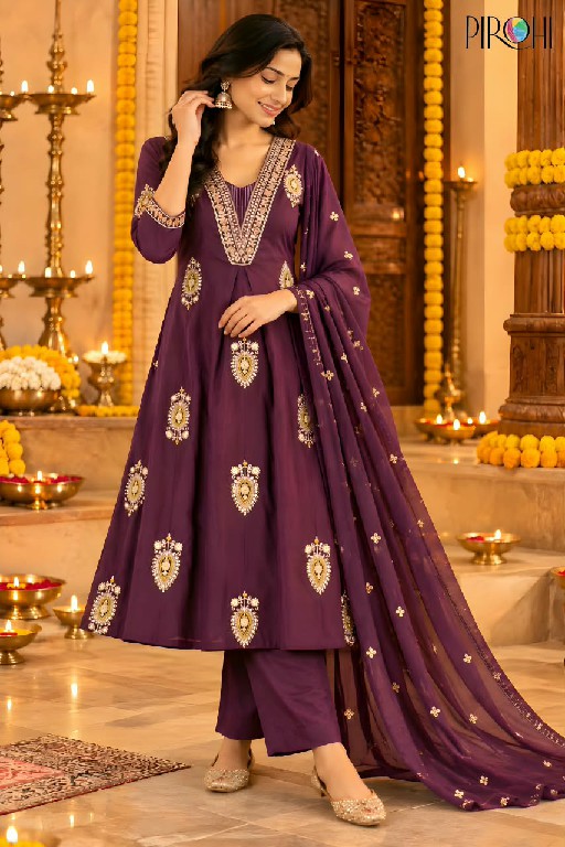 PIROHI MALAIKA WHOLESALE READYMADE MUL CHANDERI BIG SIZE TRENDING 3 PCS SUITS FOR EXPORT