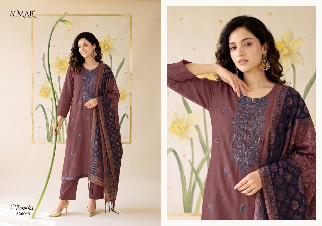 GLOSSY SIMAR VAMIKA WHOLESALE VISCOSE PASHMINA WINTER SPECIAL UNSTITCH SALWAR SUITS SUPPLIER