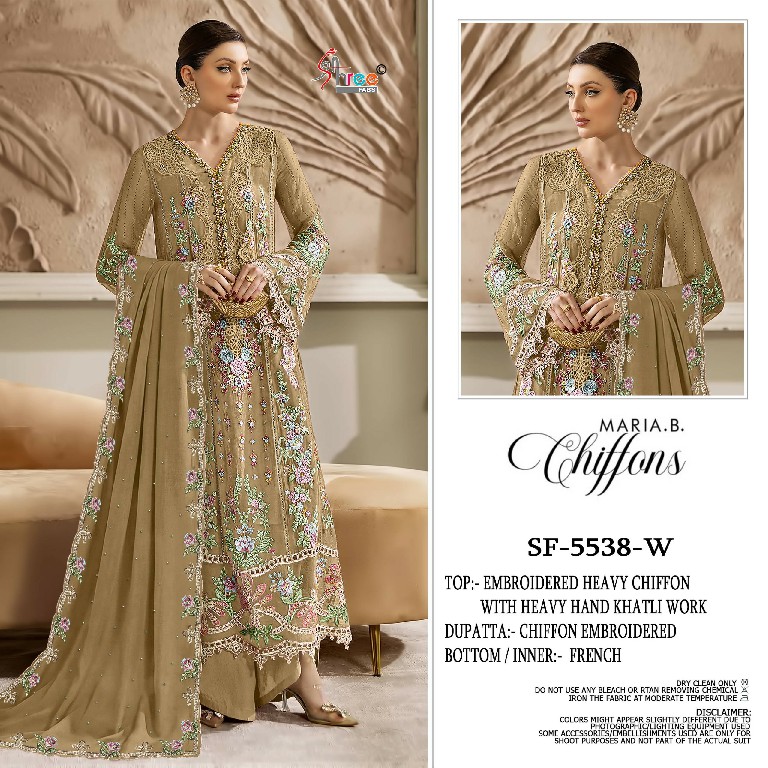 SHREE FABS D.NO 5538T TO 5538W WHOLESALE FOX GEORGETTE PAKISTANI POPULAR DESIGN UNSTITCH SALWAR SUITS FOR EXPORT